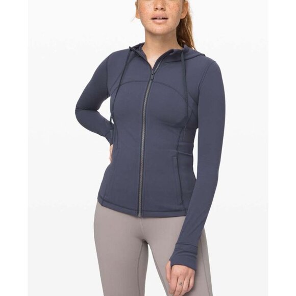Lululemon Hooded Define Jacket *Nulu Stone Blue Size 4 - Picture 1 of 2